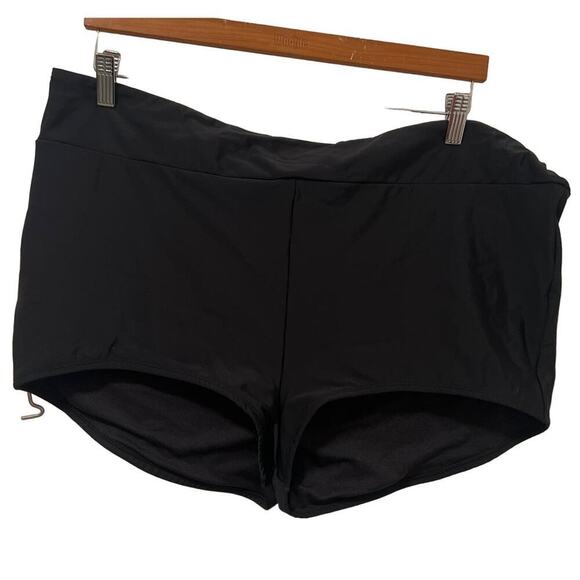 Indigo Sky Other - Academy Indigo Sky Plus Banded High Waist Boyshort Swim Bottoms NWT Size 2X